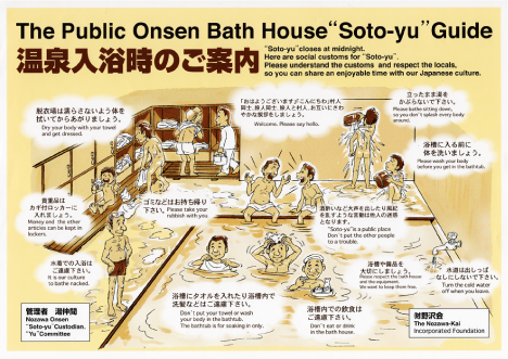 The Public Onsen Bath House "Soto-yu" Guide